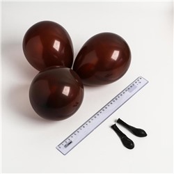 Шар латексный 5", макарун, водные бомбочки, набор 100 шт., цвет шоколадный 5106281