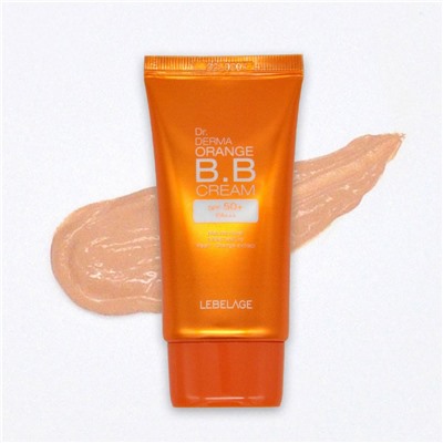 Lebelage BB-крем увлажняющий с экстрактом апельсина / Dr. Derma Orange B.B Cream Spf 50+ Pa+++, 30 мл