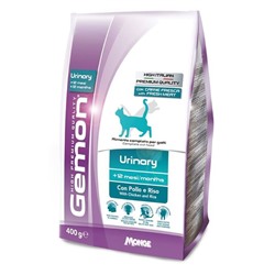 Сухой корм Gemon Cat Urinary для профилактики мочекаменной болезни для взрослых кошек, с курицей и рисом, 400 г