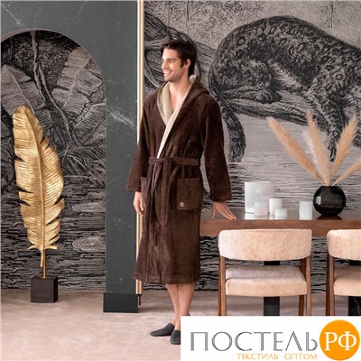 Togas АРТ ЛАЙН кор/беж Халат 2XL(54), 100% хлопок, 395 г/м2