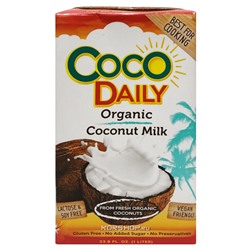 Органическое кокосовое молоко 17-19% Coco Daily, Филиппины, 1 л Акция