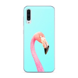 Силиконовый чехол Розовый фламинго на Samsung Galaxy A50