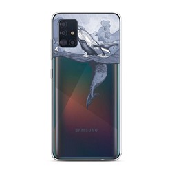 Силиконовый чехол Два измерения на Samsung Galaxy A51