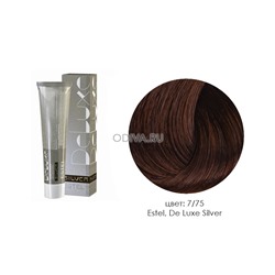 Estel, De Luxe Silver - крем-краска (7/75 русый коричнево-красный), 60 мл