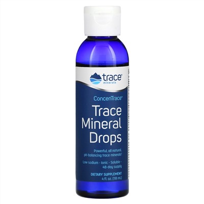 Trace Minerals Research,  ConcenTrace, капли с микроэлементами, 118 мл