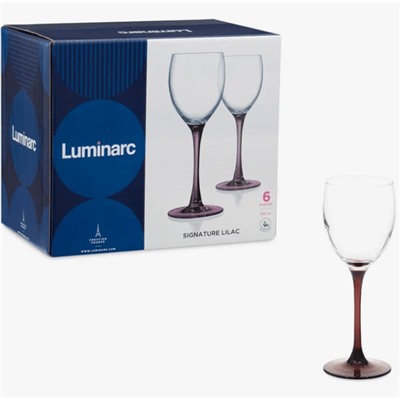 Набор фужеров для вина Luminarc Signature Лилак 6*250 мл.