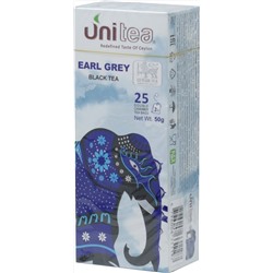 UNITEA. Earl Grey черный карт.пачка, 25 пак.