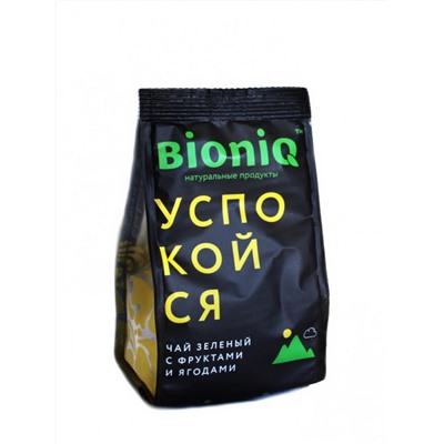 Чай зеленый "Успокойся" с ягодами и травами "BioniQ" 50 г.