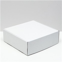 Коробка самосборная, белая, 28 х 27 х 9,5 см