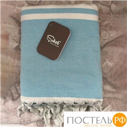 PL036/M03 Пляжное полотенце пештемаль 100% хлопок Sultan синий (100*150)