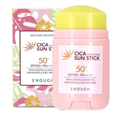 Enough Стик солнцезащитный для лица и тела с центеллой / Cica Sun Stick SPF50+/PA++++, 20 г