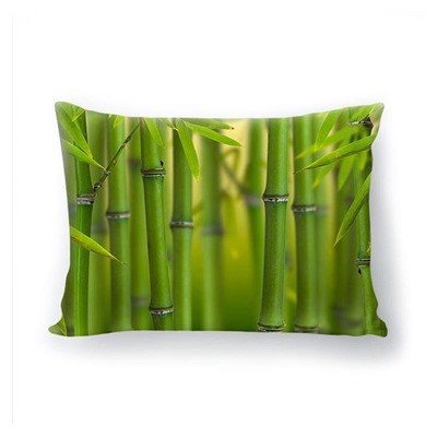 Подушка декоративная с 3D рисунком "Зеленое царство"