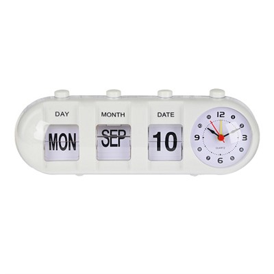 LADECOR CHRONO Часы - будильник, 26,5х9х10см, календарь, 1хАА, пластик, 2 цвета