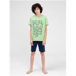Пижама для мальчика Cherubino CWJB 50141-37 Зеленый