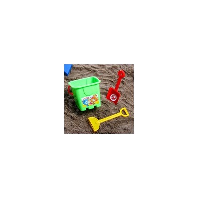 Набор для игры в песке: ведро-крепость, лопата, грабли,ФИКСИКИ цвет МИКС, 530 мл 4242349