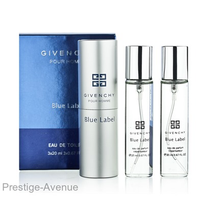 Givenchy - Туалетная вода Pour Homme Blue Label 3х20 ml.