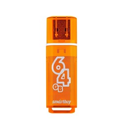 Флэш накопитель USB 64 Гб Smart Buy Glossy (orange)