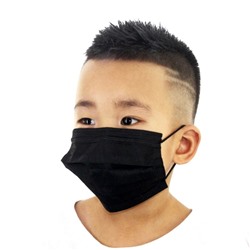Защитная маска для лица детская 10 шт. №3 Черная