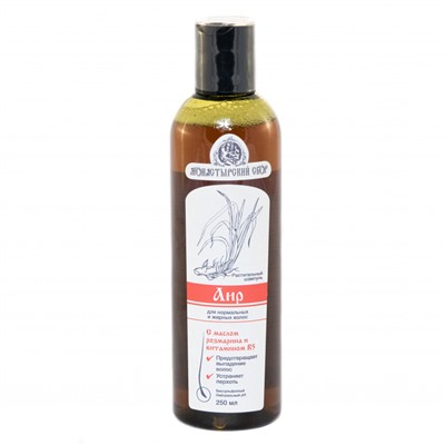 Беcсульфатный растительный шампунь «Аир» для нормальных и жирных волос Клеона