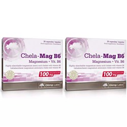 Chela-Mag B6 биологически активная добавка к пище, 690 мг, N60 х 2 шт