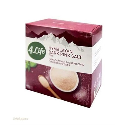 Соль гималайская мелкая розовая 4LIFE 500 г