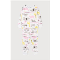 Пижама для девочки Crockid К 1552 розовые звери на сахаре