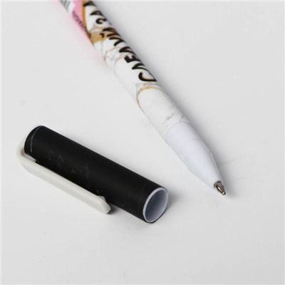 Ручка с колпачком и нанесением soft-touch «Следуй за мечтой», синяя паста, 0,7 мм, цена за 1 шт