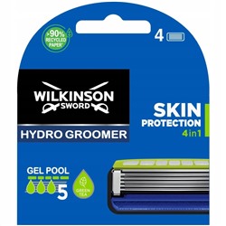 Кассеты для бритвы Schick (Wilkinson Sword) HYDRO-5 Groomer Skin Protection 4в1 (4шт)