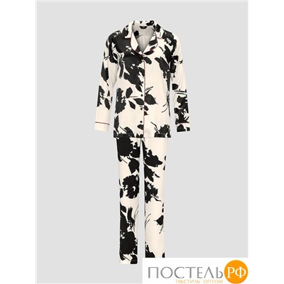 ДЖОВИНЕ бел-черн Женская пижама L(48), 2 пр., 100% вискоза