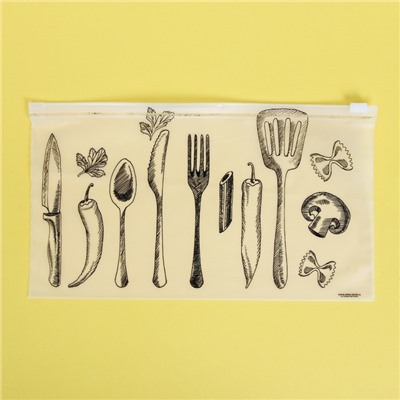 Пакет для хранения еды «Шедевры кулинарии», 25 × 14.5 см
