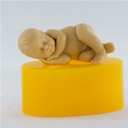 Силиконовая форма - 3D - Спящий малыш №2