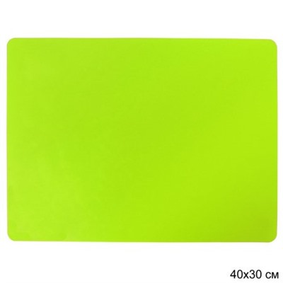 Силиконовый коврик 30х40 см / RY-878-B /уп 200/ зеленый 0,092