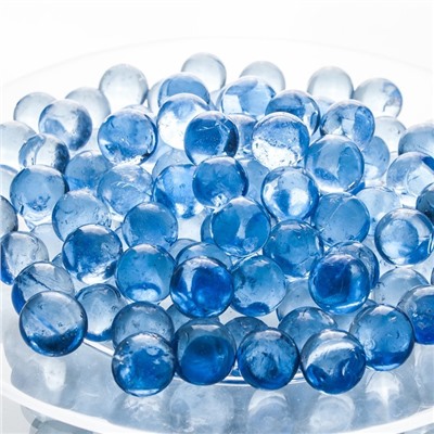 Стеклянные шарики (эрклез) "Рецепты Дедушки Никиты", фр 20, Голубые, 0,25 кг