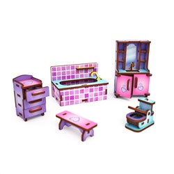 Цветной набор "Ванная комната" (фиолетовый мистик)