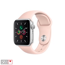 Ремешок для Apple Watch из силикона 38/40 мм пудровый розовый