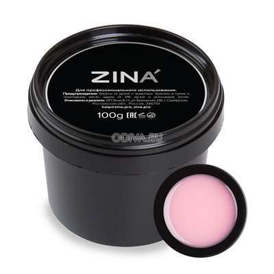 Zina, камуфлирующий гель LED (Cover Pink), 100 гр