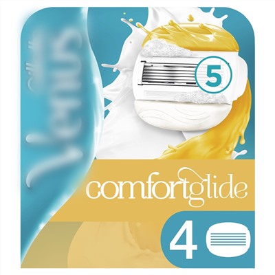 Кассеты для бритвы Dʤɪˈlett ВИНУС ComfortGlide with Olay (4 шт.) (Оригинал)