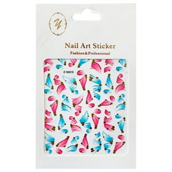 Nail Art Sticker, 2D стикер Z-D4310 (золото)