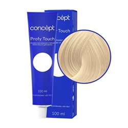 Concept Profy Touch 10.1 Профессиональный крем-краситель для волос, очень светлый платиновый блондин, 100 мл