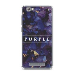 Силиконовый чехол Purple цвет на ZTE Blade A610