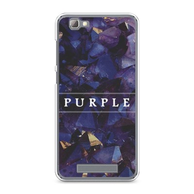 Силиконовый чехол Purple цвет на ZTE Blade A610