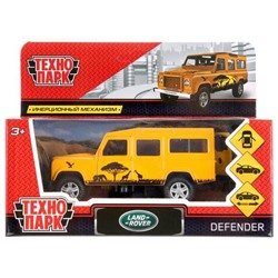 Машина металл LAND ROVER DEFENDER САФАРИ длина 12 см, двери, багаж, кор. Технопарк