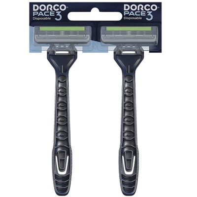 Станок для бритья одноразовый DORCO PACE-3 TRC-200/TRA 200 (1 шт.), (24X1шт. =24 станка) на карте, TRC 200-1P