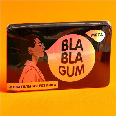 Жевательная резинка Bla Bla gum в блистере, вкус: мята, 13 г.