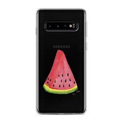 Силиконовый чехол Сочный арбуз на Samsung Galaxy S10