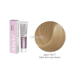 Estel, De Luxe Sense - крем-краска (10/17 светлый блондин пепельно-коричневый), 60 мл