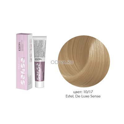 Estel, De Luxe Sense - крем-краска (10/17 светлый блондин пепельно-коричневый), 60 мл