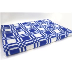 Одеяло 1,5 сп байковое №7 (синий)