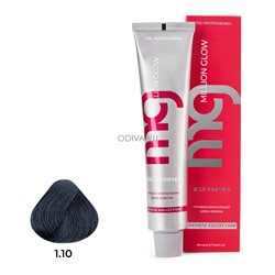 TNL, Million glow Silk protein - крем-краска для волос (1.10 иссиня-черный), 100 мл