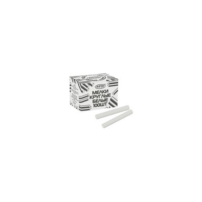Мелки белые «АЛГЕМ», в наборе 100 штук, круглые 4734747